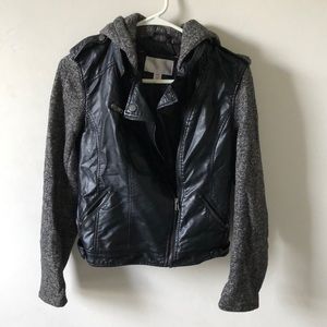 Black biker jacket